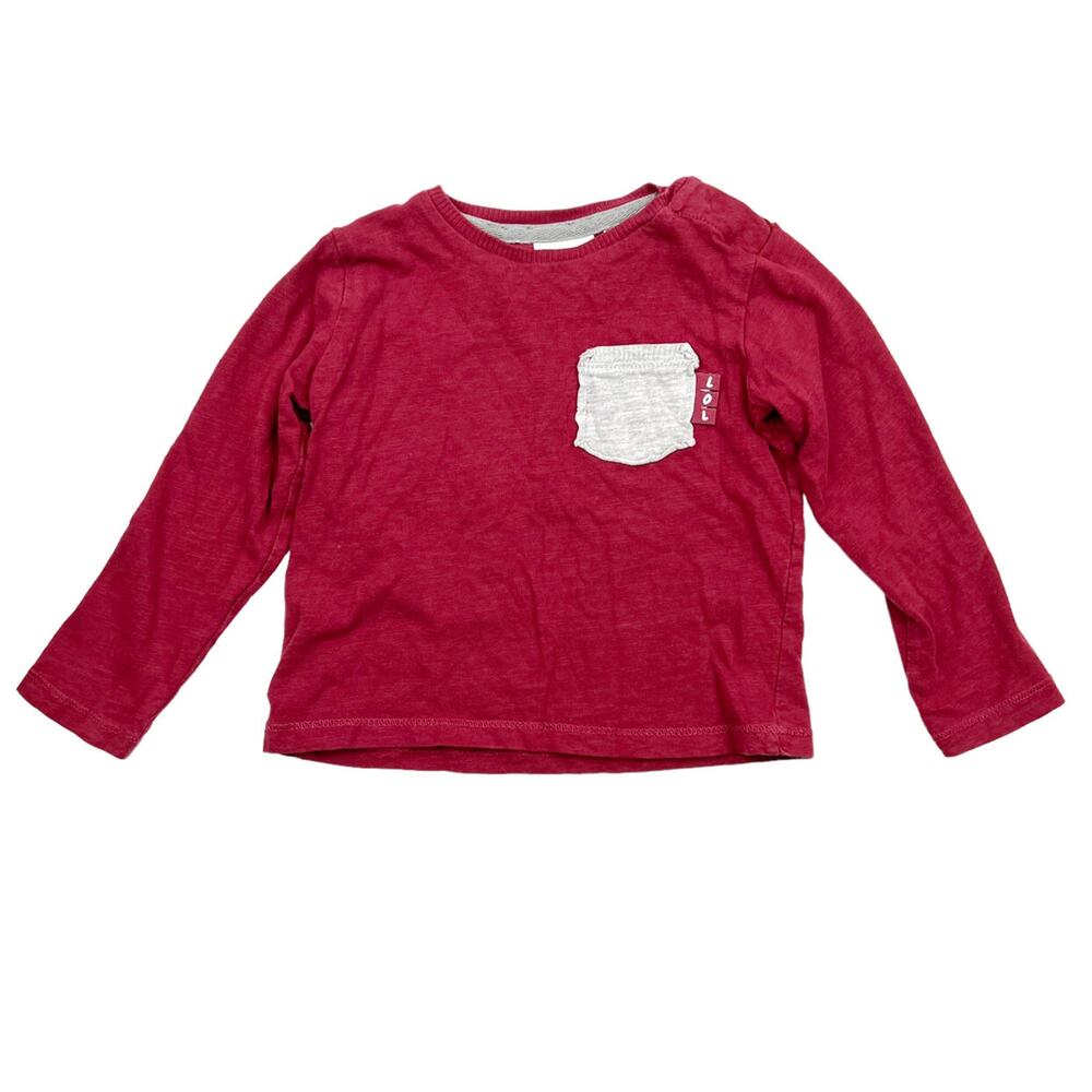 Zara Red Pocket Shirt